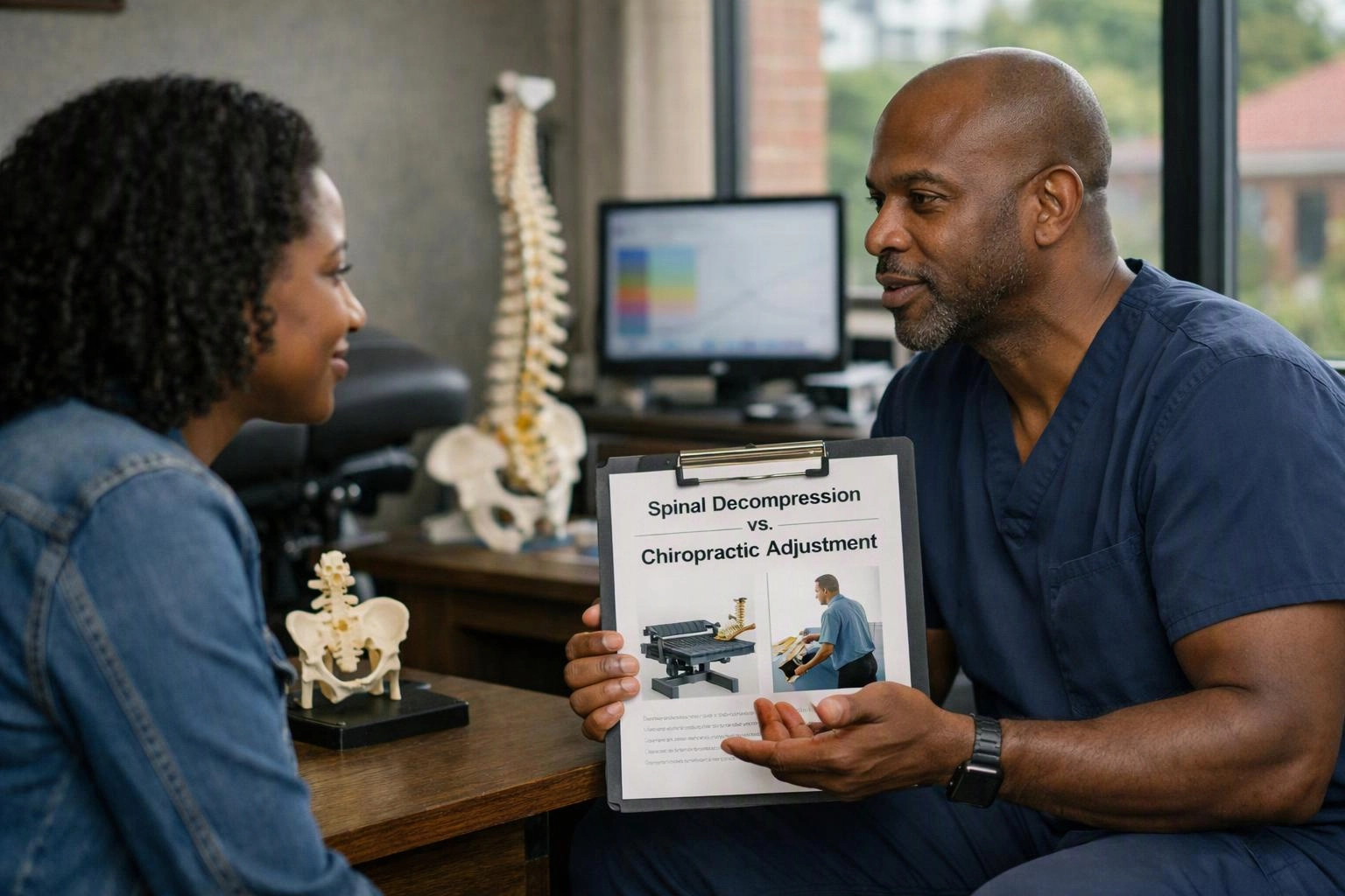 Spinal Decompression vs. Chiropractic Adjustment
